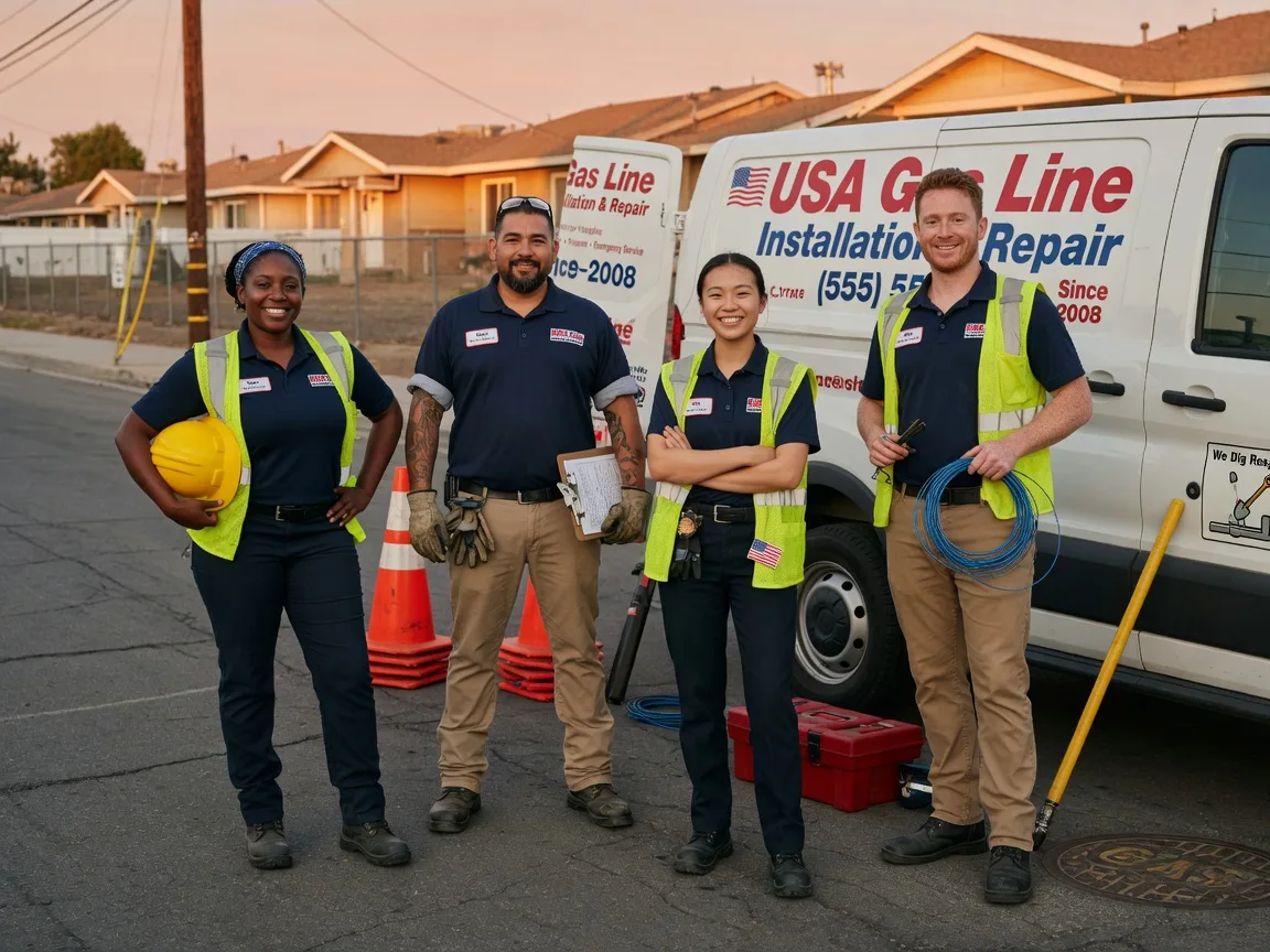 Gas Line Installation company in England, AR